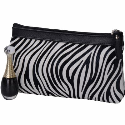 Luxury Zebra Skin Pattern Cosmetic Bag